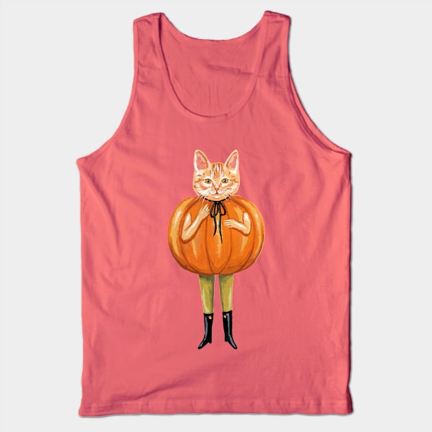 Pumpkin cat Tank Top by KayleighRadcliffe